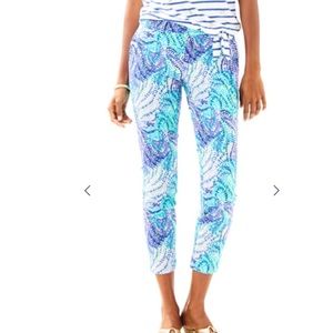 NWT Lilly Pulitzer Shana Stretch Crop Pant Size 4